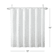 thumbnail image 5 of Cortina de Ducha con Ganchos: Cortina de Baño de Tela con Cintura Pesada, Resistente Al Moho y los Hongos, 72" x 72", 5 of 8