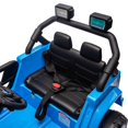 thumbnail image 4 of iRerts 12V Ride on Cars with Remote Control, Powered Ride on Toys Truck with Bluetooth, Music, MP3/USB Port, Detachable Steering Wheel, Electric Cars for Kids Boys Girls 3-6 Ages, Blue, 4 of 11