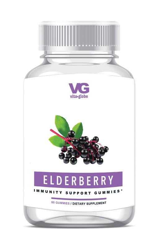 Elderberry 150mg Gummy with Vitamin C and Zinc 120ct (2 x 60ct Bottles