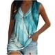 thumbnail image 1 of Camiseta sin mangas con cuello en V y estampado informal para mujer a la moda Fridja qr5072, 1 of 5