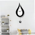 thumbnail image 3 of Wall Clock Battery Operated Silent Non-Ticking Wall Clocks,Water Droplet Design Acrylic Swing Wall Clock for Indoor Kitchen, 3 of 5