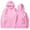 Pink, variant on Bxsruta Essentials Hoodie, Women's Hoodie Letter Print Loose Casual Fashion Hoodie Long Sleeve Top, Pink L