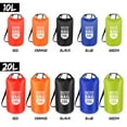 thumbnail image 3 of Graflsoa Waterproof PVC Mesh Dry Bag with Transparent Window, 20L Capacity, Multiple Color Options (Green), 3 of 7