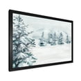 thumbnail image 2 of Designart 'Snowy Pine Trees On Mountain' Traditional Framed Art Print, 2 of 4