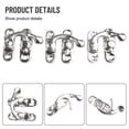 thumbnail image 4 of 30 Pcs Antique Bronze Iron Padlock Hasp Hook Lock for Mini Jewelry Wooden Box, 4 of 9