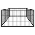 thumbnail image 3 of vidaXL 8-Panel Dog Playpen Black 100x50 cm Powder-coated Steel, 3 of 5