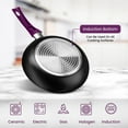 thumbnail image 4 of Chef's Star Pots And Pans Set Kitchen Cookware Sets Nonstick Aluminum Cooking Essentials 11 Pieces Purple, 4 of 7