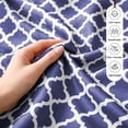 thumbnail image 6 of Lux Decor King Sheets Set 4 Piece - Quatrefoil Pattern, Ultra Soft Polyester Sheet Deep Pocket Fit, Wrinkle Free, Breathable & Fade Resistant OEKO-TEX Certified, Navy Blue, 6 of 11