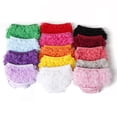 thumbnail image 7 of LYMAYTER Baby Girls Cute Ruffle Diaper Cover for 0-24M Infant Solid Color Mesh Tutu Shorts Comfortable Bottoms, 7 of 7