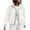 White Oversized, variant on Women's Vintage Loose Denim Bomber Jackets Full Zip Stand Collar Long Sleeve Casual Coat Elastic Hem Fall Daily Street Jean Outerwear White