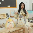 thumbnail image 1 of 32cm Cute Cartoon Hedgehog Shoulder Pack Furry Animal Kawai Large Capacity Plush Bags Kids Birthday Gifts Little Girl schoolbag zhangmengya LED, 1 of 2