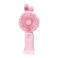 thumbnail image 4 of Tnarru Handheld Fan Cooling Fan Lightweight Stylish 1 Wind Speed Mini Portable Fan Personal Small Desk Fan for Outdoor Gifts Home Travel Pink Rabbit Ears, 4 of 8