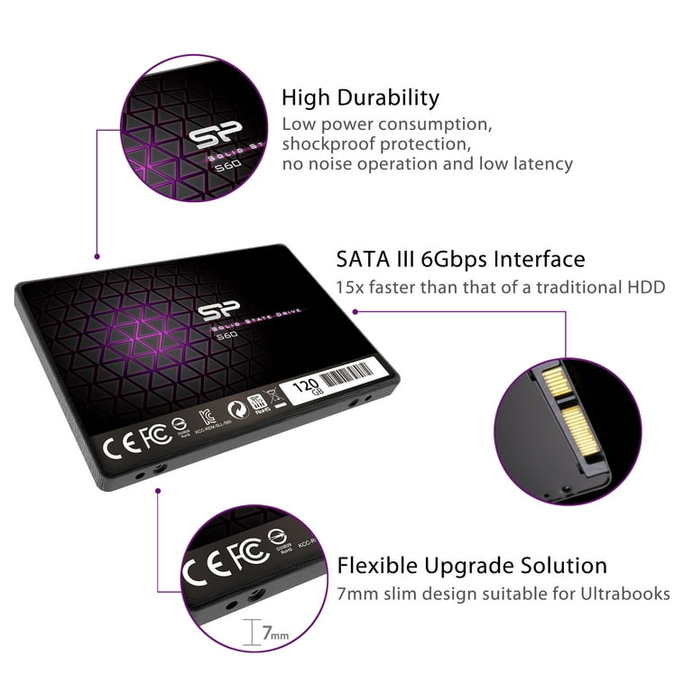 SSD SATA M.2 2280 500GB Dogfish Ngff Internal Solid State Drive High  Performance Hard Drive for Desktop Laptop SATA III 6Gb/s Includes SSD 60GB  120GB