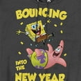 thumbnail image 2 of Spongebob Squarepants Bouncing Into the New Year Unisex Adult Pull-Over Heather Hoodie, 2 of 3