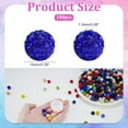 thumbnail image 2 of 180PCS 10mm Clay Rhinestone Beads for Jewelry Making Clay Disco Ball Beads Sparkly Diamond Crystal Beads for Bracelet Necklace Earring Making (Royal Blue), 2 of 9