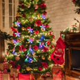 thumbnail image 2 of 3pcs Christmas Window Lights Decorations, Battery Powered Christmas Window Hanging Multicolor Lighted Tree Bell, 2 of 5