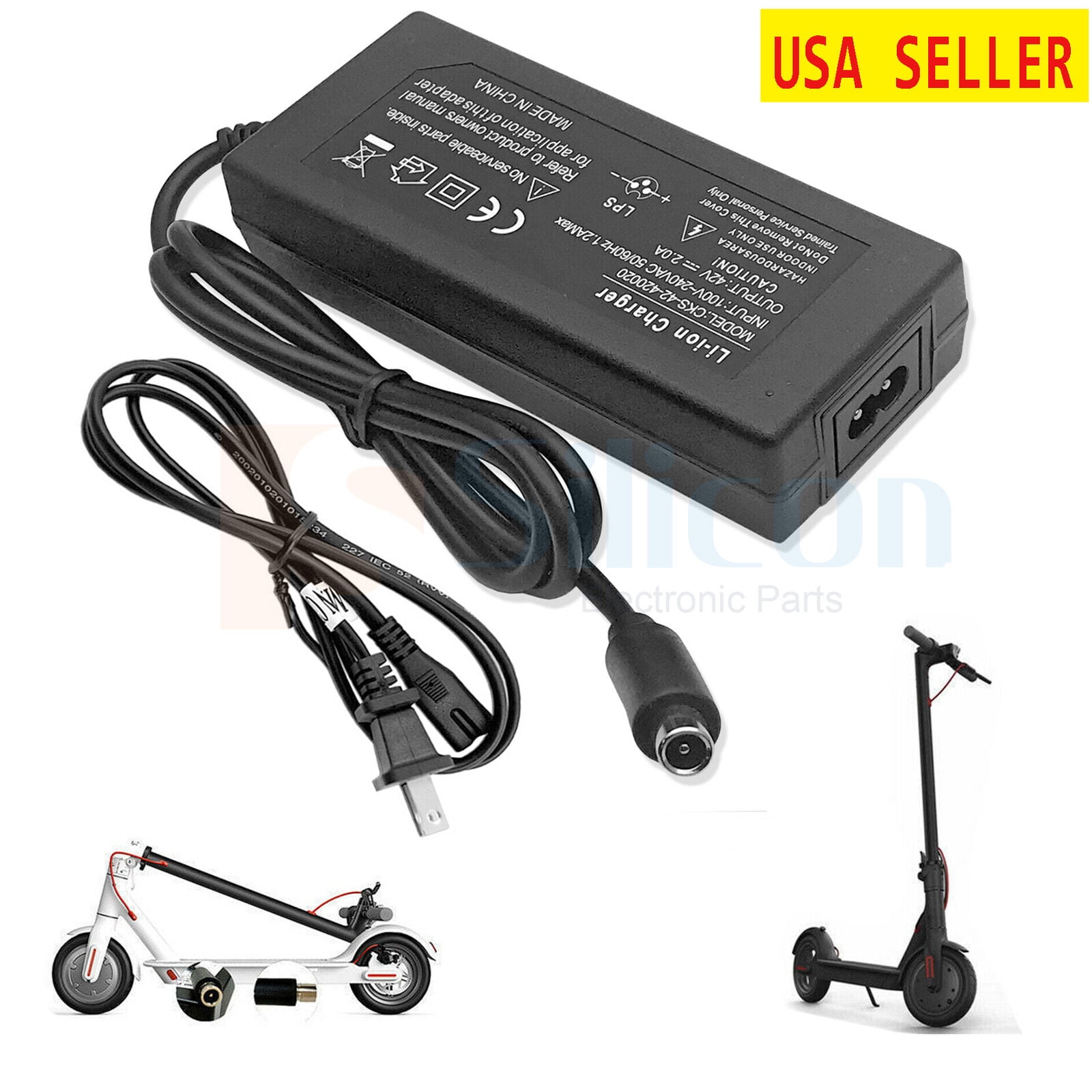 42v Power Adapter Charger for 2 Wheel Bird/Lime Scooter 