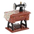 thumbnail image 4 of Cergrey Mini Vintage Creative Retro Sewing Clockwork Music Box Gift Table Decoration, Sewing Music Box, Retro Music Box, 4 of 8
