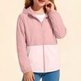 thumbnail image 6 of Cethrio Girls Sun Protection Jackets Size 10-12, Zip up Summer Lightweight Long Sleeve UPF50+ Kids Rash Guard Outerwear Pink (Size 5-15T), 6 of 7