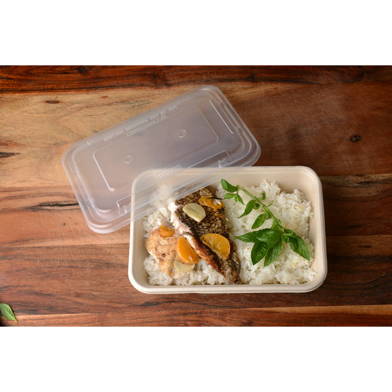 Enviro Safe Home Disposable Meal Prep Containers - Compostable Food Storage  Container with Lid - 50 Pack, 34oz - Microwavable, Oven Safe, Biodegradable  Bamboo Bento Box (2 Comp) - Yahoo Shopping