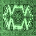 thumbnail image 1 of Ahgly Company Indoor Square Persian Emerald Green Traditional Area Rugs, 6' Square, 1 of 4