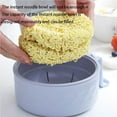 thumbnail image 3 of Instant Noodle Bowls Set Home Use Exquisite Noodles Container Home Adults Children Solid Color Drainage Tableware Soup Bowl Dinnerware Holder Purple, 3 of 8