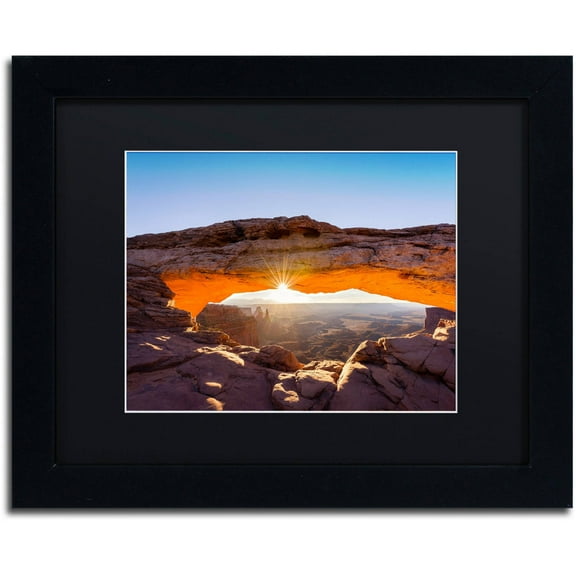 Trademark Fine Art "Lighted Frame" Canvas Art by Michael Blanchette Photography Black Matte, Black Frame