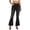 Black, variant on Jeans for Women Goth Rhinestone Embroidered Flare Jeans High Waist Denim Pants (Blue S)