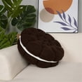 thumbnail image 4 of Round Throw Pillow Plush Cookie Floor Cushion Yoga Meditation Pad-D, 4 of 5