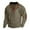 Army Green, variant on BADHUB Men's Lapel Collar Sweatshirts No Hooded Quater Zip Vintage Pullover Elbow Patche Long Sleeve Sweatshirt Holiday Deals Coffee,L