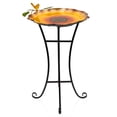 thumbnail image 4 of Alpine Corporation Metal Daisy Birdbath with Bird and Sunflower Stand, 4 of 13