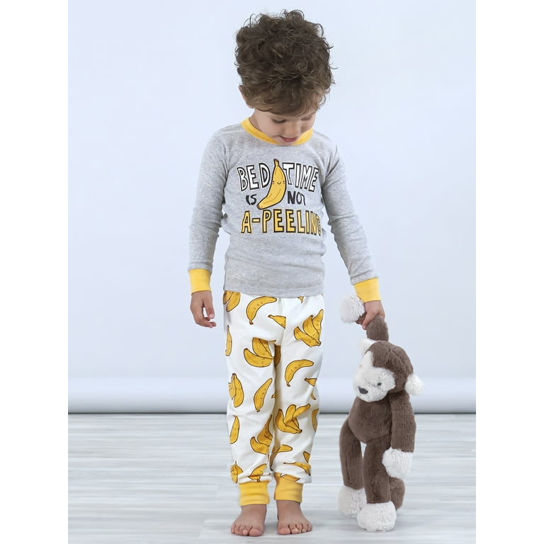 Gerber Baby Toddler Boy or Girl Gender Neutral Food Snug Fit Cotton Pajamas 4 Piece 12M 5T