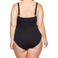 thumbnail image 2 of Women's Plus One-Piece Twisted-Front Swimwear 20W, 2 of 2