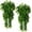 Green, variant on 2pcs Artificial Hanging Hanging Eucalyptus Leaf Greenery Vine Outdoor UV Resistant