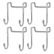 thumbnail image 2 of Ganchos Dobles Para Puerta, Perchas Dobles Para Puerta, Estructura Robusta, 4 Piezas Para Sombreros Para Puertas De Vidrio, 2 of 7