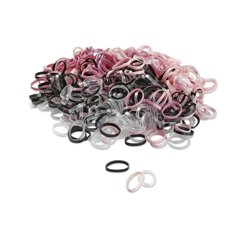 Scunci Kids, Elastic Bands in Pouch, Assorted Colors, 450