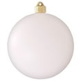 thumbnail image 2 of Christmas By Krebs 6" (150mm) Velvet Cloud White [2 Pieces] Extra Large Solid Oversized Huge Big Outdoor Plastic, UV Ball Ornament Hanging Tree Decorations, 2 of 7