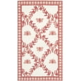 thumbnail image 2 of Safavieh Chelsea Lara Bordered Wool Area Rug, Ivory/Rose, 2'9" x 4'9", 2 of 9