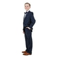 thumbnail image 2 of Boys Tuxedo Set 3pc Satin Peak Lapel Jacket With Matching Vest & Pants Free Shirt & Bow Tie-Modern Fit, 2 of 5