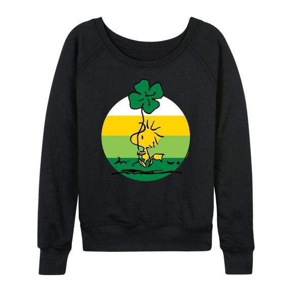 Peanuts - Woodstock Shamrock - Women's Lightweight French Terry Long Sleeve Shirt