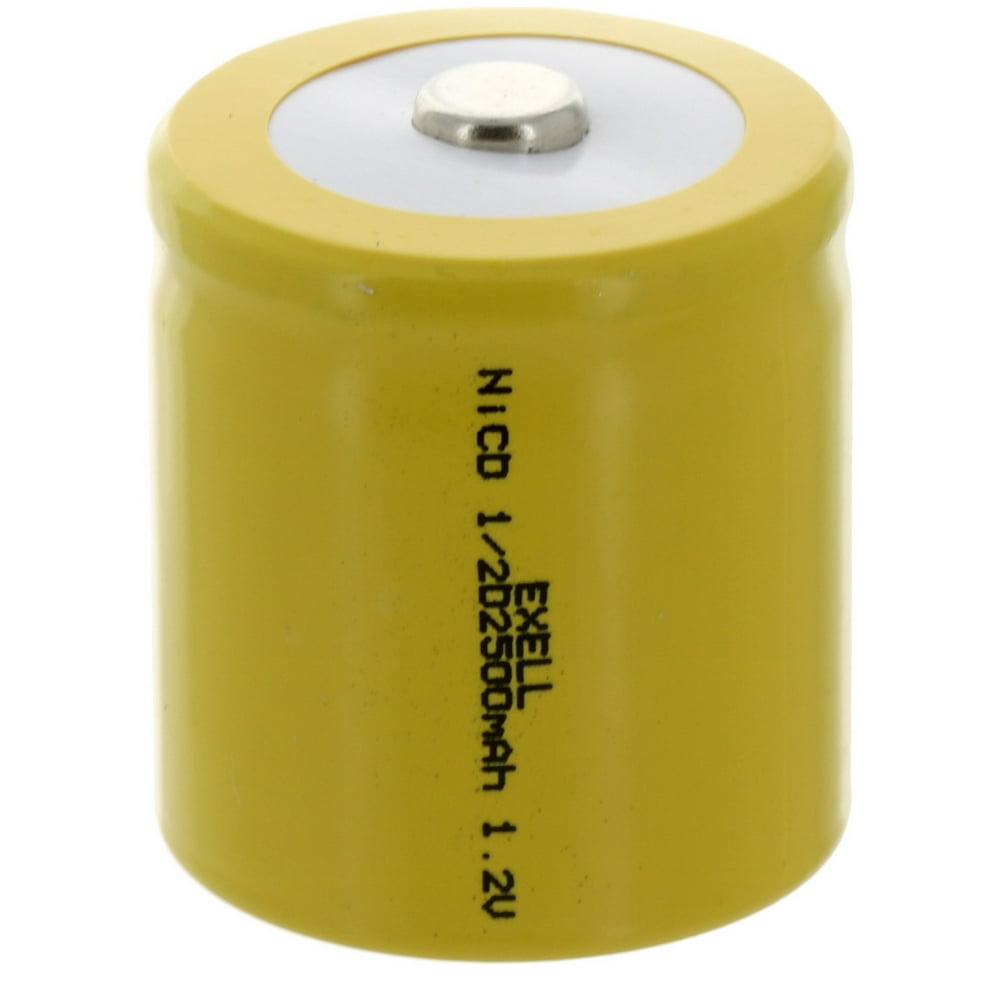 1/2D Size 1.2V Button Top Rechargeable Battery For DIY Radios Power