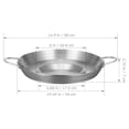 thumbnail image 2 of CRILSTYLEO Multi-Purpose Plated Stainless Steel Frying Pan for Kitchen Cooking and Outdoor BBQ Use, 2 of 7