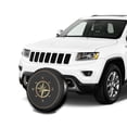 thumbnail image 5 of Compass Logo Spare Tire Cover for Pajero Custom l Camper Waterproof Dust-Proof Car Wheel Covers 14-17hh, 5 of 5