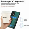 thumbnail image 6 of Dteck for Samsung Galaxy A23 5G Case, 2 in 1 PU Leather Mag Safe Phone Case with Detachable Card Wallet Ring Holder Kickstand for Samsung Galaxy A23 5G/4G,Green, 6 of 9