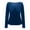 Navy Velvet Tops for Women, variant on Kinrui Womens Velvet Tops Business Casual Long Sleeve Shirts Sweetheart Neck Slim Fit Soft Stretch Tees Work Blouses Black,L