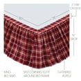 thumbnail image 2 of VHC Brands Braxton 29192 Bed Skirt, King, 2 of 5