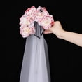thumbnail image 3 of Diademas de Halloween con forma de flor, cuerno, araña, velo de boda, decorativas, para adultos, para disfraz, cosplay, festival, disfraz, accesorio de fotografía 120x20cm Rosa, 3 of 8