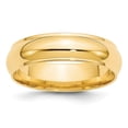 thumbnail image 1 of 14K Yellow Gold 6mm Half Round with Edge Band Size 12.5, 1 of 3