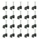 thumbnail image 1 of Clips de Cable con Clavo de Acero, Paquete de 100 5mm/0.2" Clips de Cable de Plástico, Clavos de Clips de Cable Ethernet, 1 of 6
