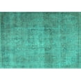 thumbnail image 1 of Ahgly Company Indoor Rectangle Persian Turquoise Blue Traditional Area Rugs, 2' x 5', 1 of 4